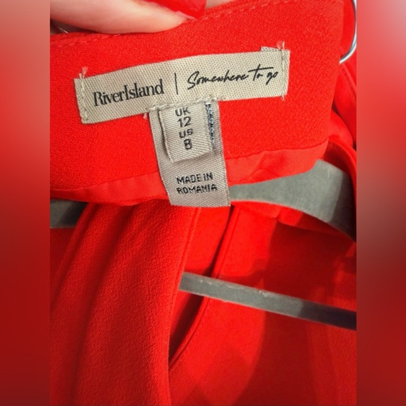 River Island Vibrant Red Top - Picture 4 of 6